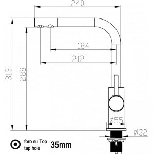 Kuhinjska armatura 3v1 za pod pultni filter - Slika 5