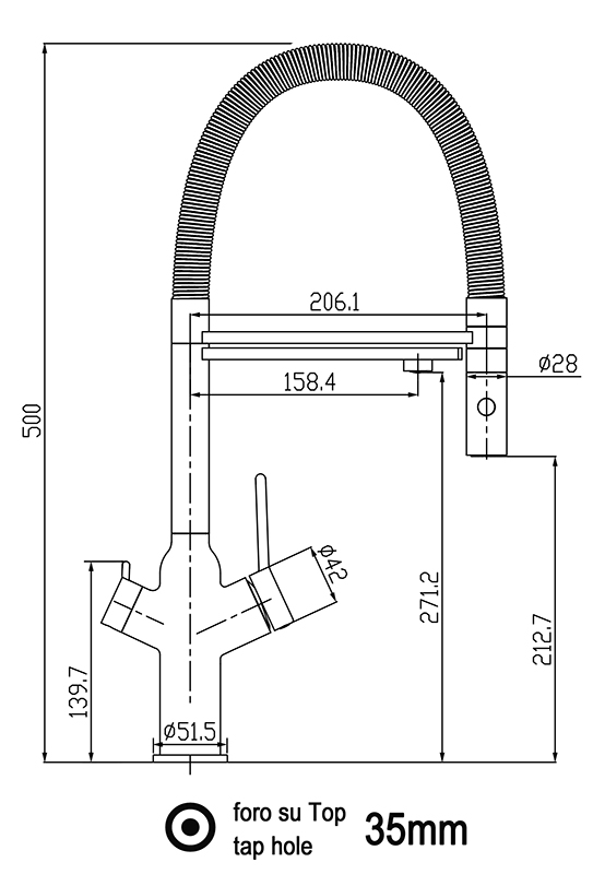 Kuhinjska armatura – 3v1 za pod pultni filter - Slika 4