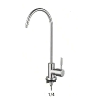 Samostojna slavina Inox v srebrni barvi za podpultne sisteme filtracije 1/4”